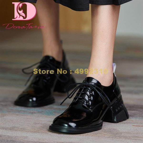 

dress shoes fashion female shallow pumps square toe cross chunky high heels women autumn daily, Black