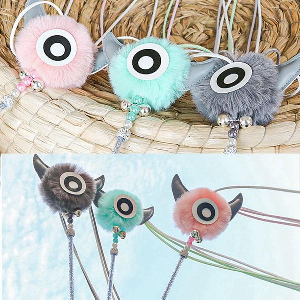 

cat toys interactive teaser wand toy with bell attachment long stick tassel plushkitten play supplies