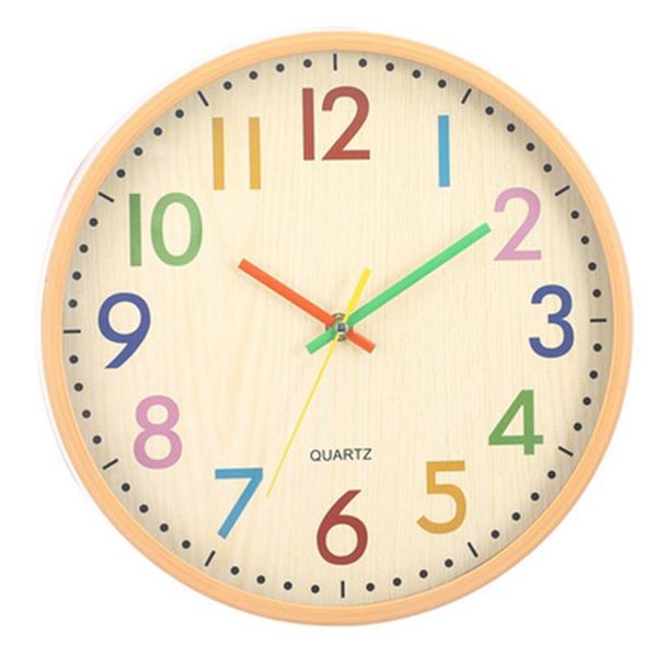 

wall clocks clock, 12 inch easy to read silent non-ticking colorful battery operated clock ,for bedroom,living room,kitchen