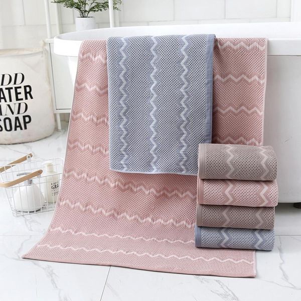 

towel 70x140cm cotton honeycomb water ripple soft absorbent bathroom shower room bath