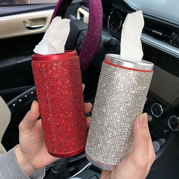 

tissue boxes & napkins bling napkin holder for car home auto accessoires interieur houder box styling organizer luxury accessories