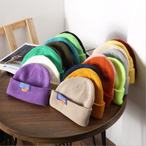 

beanie/skull caps winter hat for women designer beanies men bonnets wholesale couples girls students yuppie beanie cute letter knitted, Blue;gray