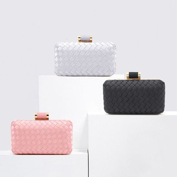 

evening bag hand woven simple dinner for ladies wear party women's chain