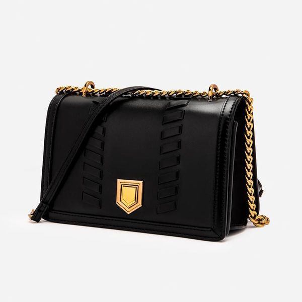 

evening bags fashion woven chains crossbody for women 2021 designer lock shoulder bag small phone flap purse women's1