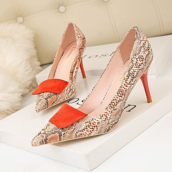 

dress shoes women's high-heeled patent leather pointed toe women thin heel wedding party ladies footwear plus size, Black