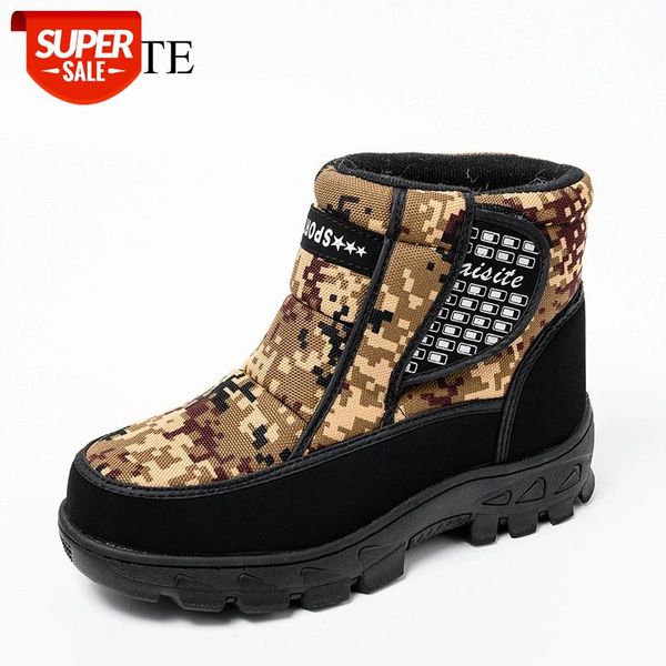 

new camouflage snow boots men short plush warm waterproof combat platform boots non-slip army tactical military shoes winter #sb9s
