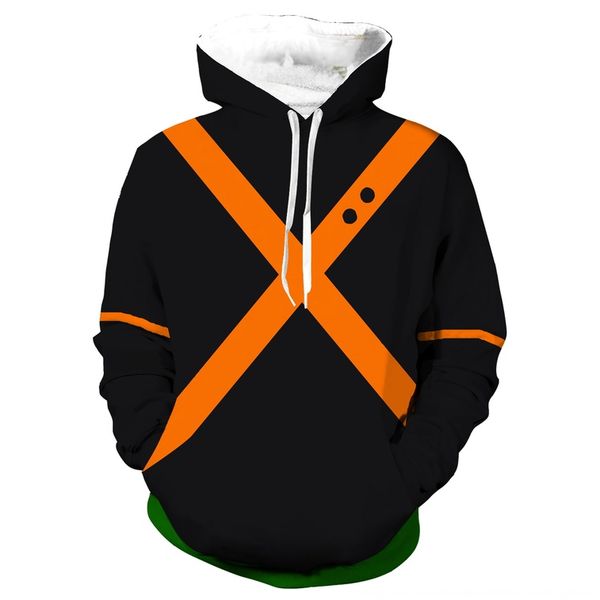 

peripheral animation new style my hero jacket 3d printed sweater hooded kg-536, Black