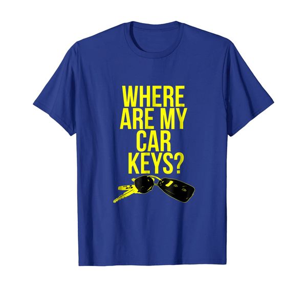 

where are my car keys t-shirt, White;black