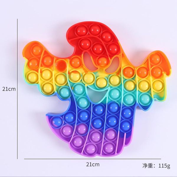 

2021 dhl halloween and christmas popular finger bubbles toy sensory silicone fingers fun squeezy squeeze desk toys