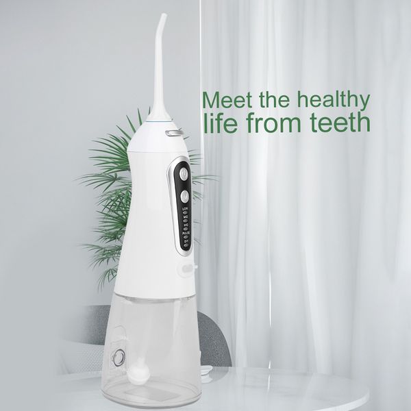 

5modeoralirrigatorusbrechargeablewaterflossportabledentalwaterflosserjet300mlirrigatordentalteethcleaner raben