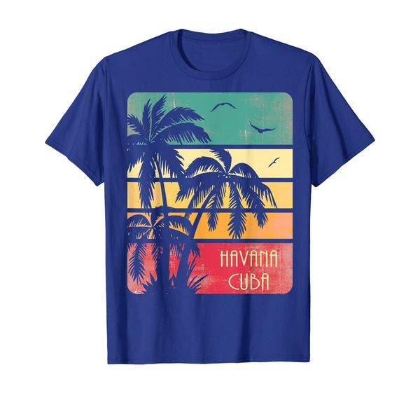 

havana cuba vintage summer t-shirt, White;black