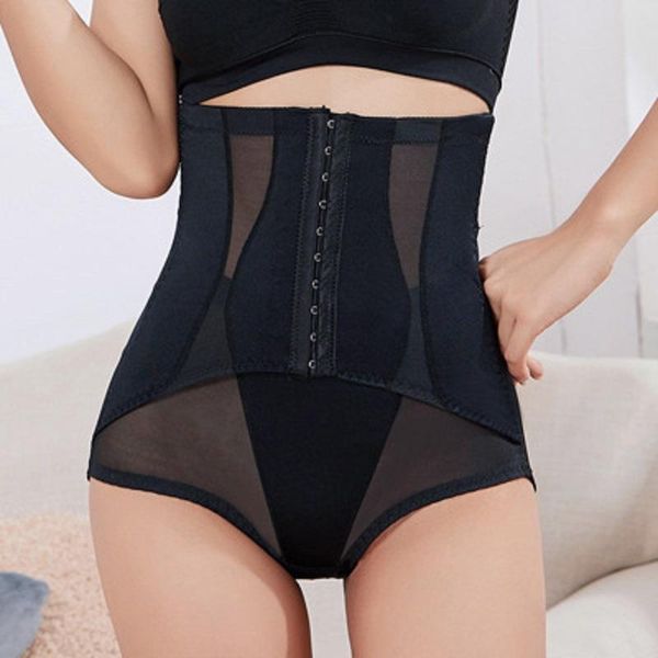 

women's shapers women fitness slimming shapewear high waist hugging belly holding buckle pants postpartum body shaper -2xl, Black;white