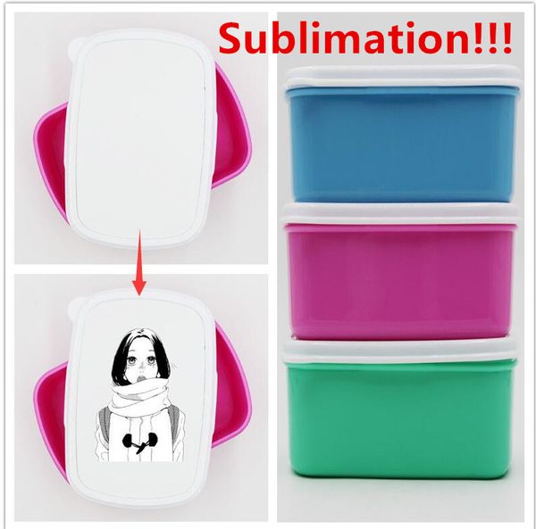 Sublimation Bento Box Lunchbox für Erwachsene Kinder Tragbare Aufbewahrungsboxen für Obst und andere Snacks Outdoor Camping Praktische Box BPA-frei 300 ml