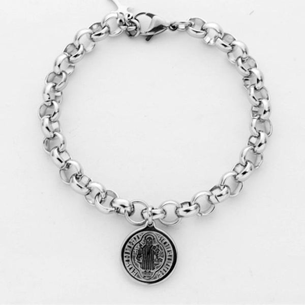 

charm bracelets mcllroy men bracelet cuban links & chains stainless steel for women punk rock male accessories pulsera hombre 2021, Golden;silver