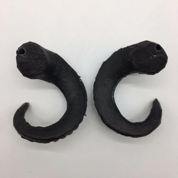 

hair accessories diy demon evil horn handmade sheep horns cosplay headwear gothic headband halloween props hairband1, Slivery;white