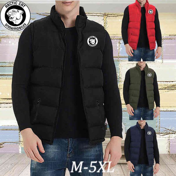

2021 autumn and winter arctic printing new cotton men's solid color windproof zipper fashion trend et vt size m-5xl, Black;white