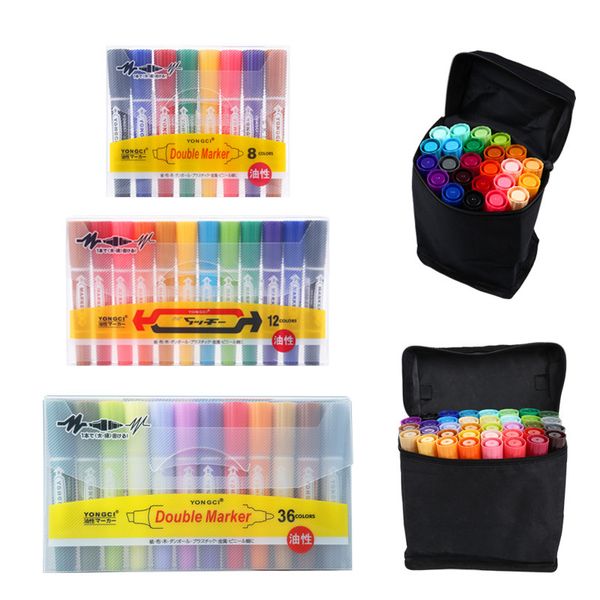 

head big pen inkable oil marker color double set pop poster for students