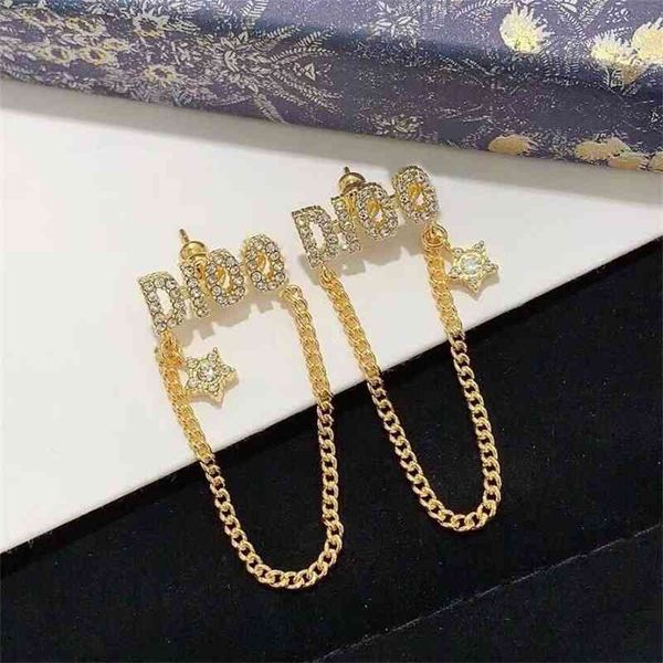 

special offer 75% off outlet online new year letter star net red fashion style tassel earrings, Golden