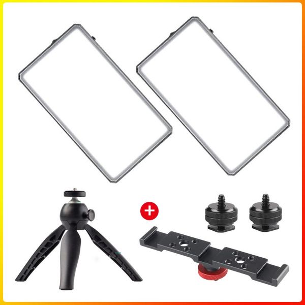 

flash heads portable led fill light pography bi-color 3000-6500k cct built-in 2100mah battery for dslr mirrorless smartphone vlog