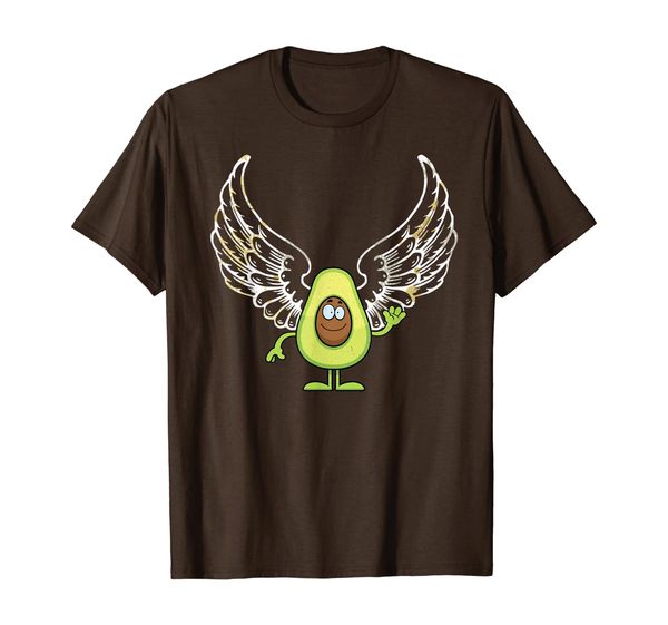 

adorable flying avocado t-shirt, White;black