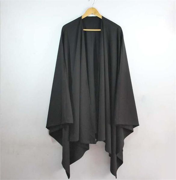 

men's trench coats cape loose long windbreaker large trendy vest sleeveless sweater cardigan coat, Tan;black