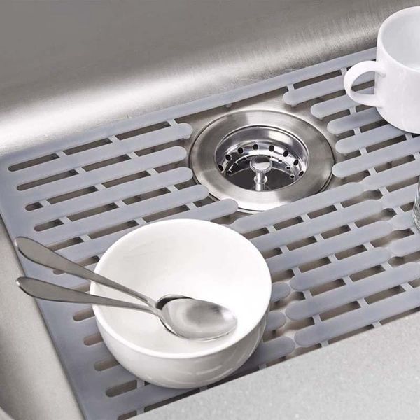 

mats & pads silicone sink mat drain kitchen multifunctional wash basin water filter