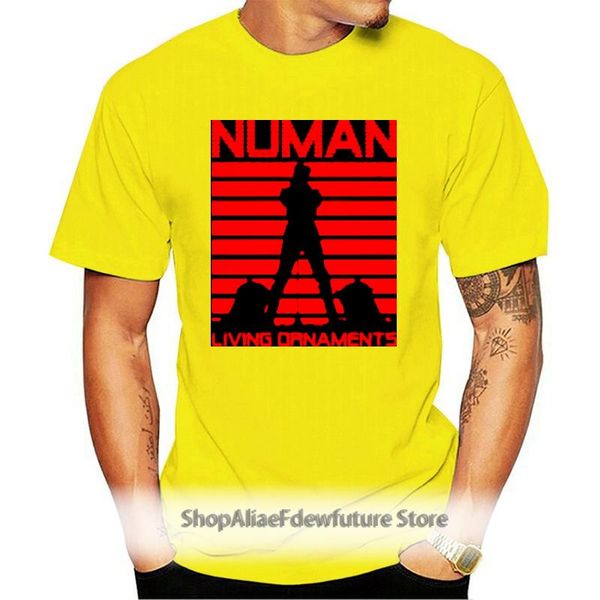

men's t-shirts living ornaments t shirt gary numan tubeway army, White;black