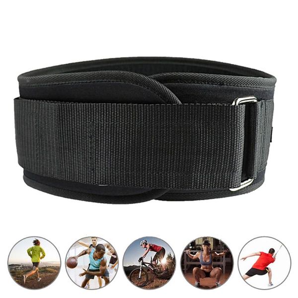 

back support breathable waist protective belt male fitness weightlifting brace bodybuilding training protector abdomen, Black;blue