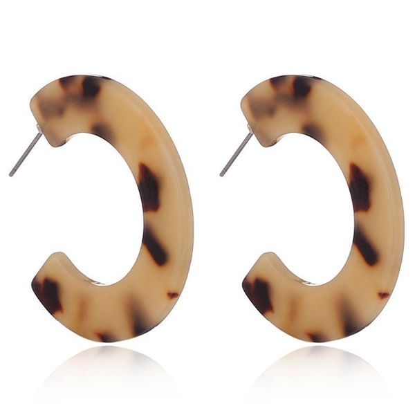 

acrylic marbled earring leopard round hoop earrings women tortoise shell jewelry, Golden;silver