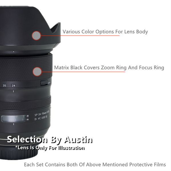 

lighting & studio accessories lens decal skin for tamron 24-70 g2 mount protector wrap anti-scratch sticker cover case