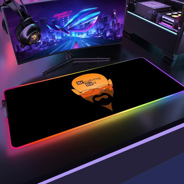 

mouse pads & wrist rests rgb gaming computer gamer mousepad heisenberg breaking bad large game rubber mat big mause pad lapkeyboard desk