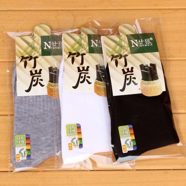 

independent packaging cotton middle foot simple black white gray