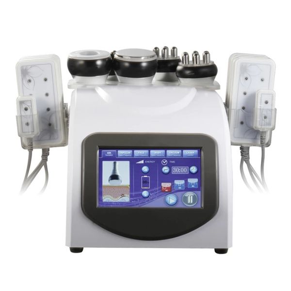

professional 40k ultrasonic cavitation rf machine radio frequency laser 8 pads multipolar lipo laser beauty machine