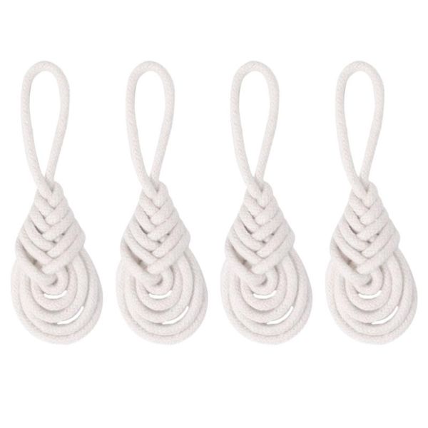 

napkin rings 4pcs rural style ring simple cotton buckle table accessory white