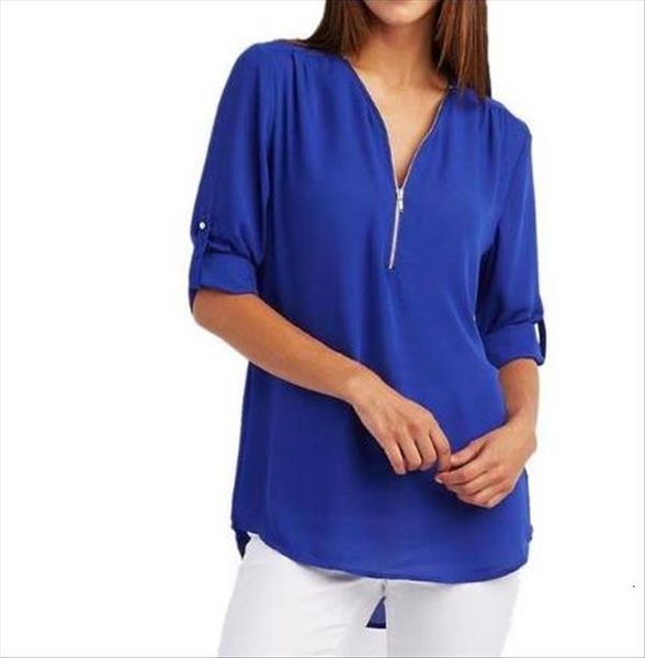 

women plus big size 4xl 5xl loose casual chiffon blouse female 2021 black solid sleeve elegant shirts blusas, White