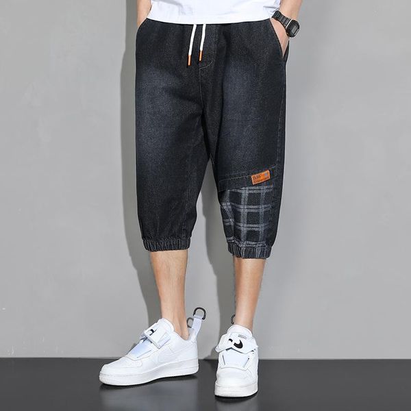 

men's jeans 2021summer men business denim shorts fashion casual male stretch slim blue thin short