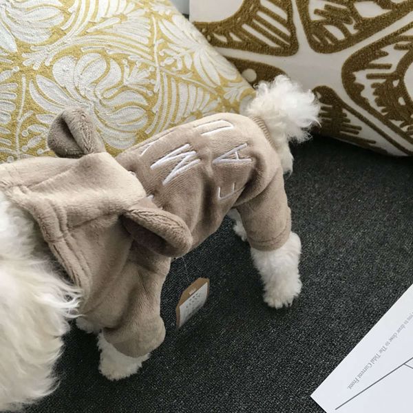 

rabbit ear cotton warm four legged pet cat and dog clothing