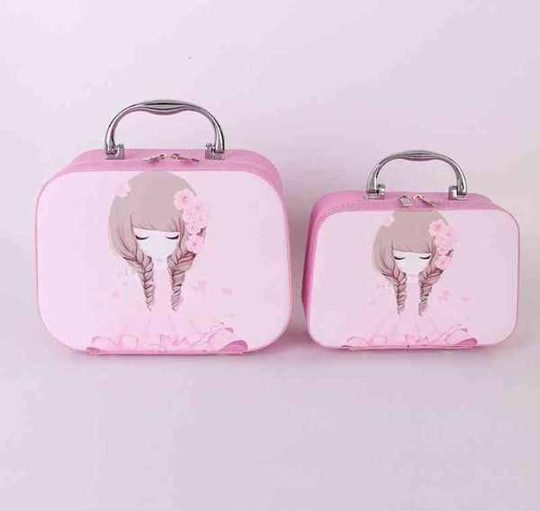 

cosmetic bags makeup cases new storage large capacity korean special portable wash box two-piece set