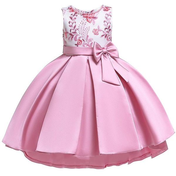 

girl's dresses 2021 summer meimaid girls dress print princess kids for children clothing party wedding 10 year t5087, Red;yellow