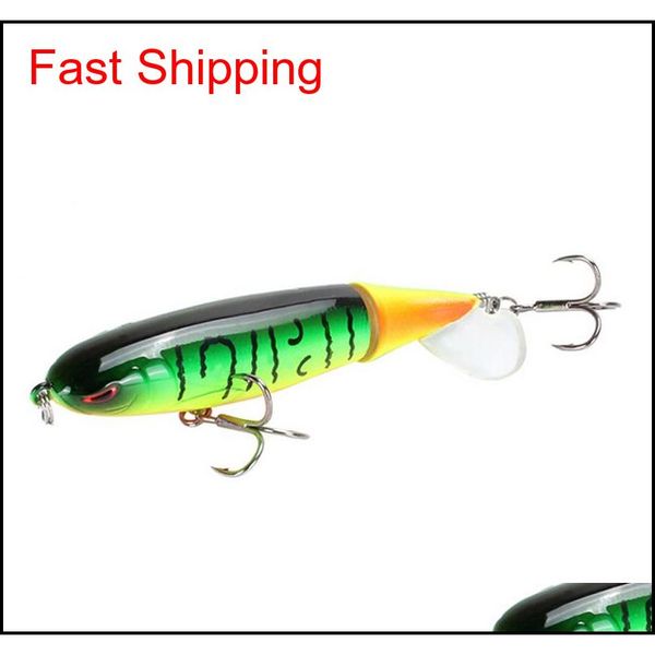 

propeller fishing lure trembling submerged pencil minnow fishing bait 10cm 13.5g hard artificial bionic swimbait crankb ltx hjfeeling