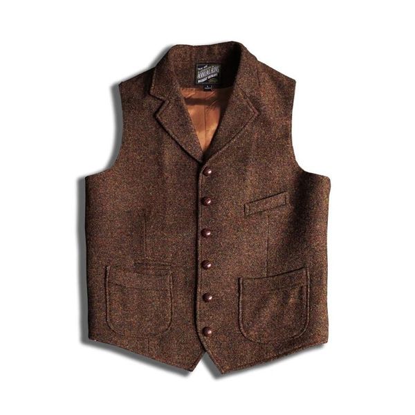 

men's vests blazer vest brown tweed suit sleeveless jacket victorian waistcoat groom's tight wedding dress vintage clothes school, Black;white