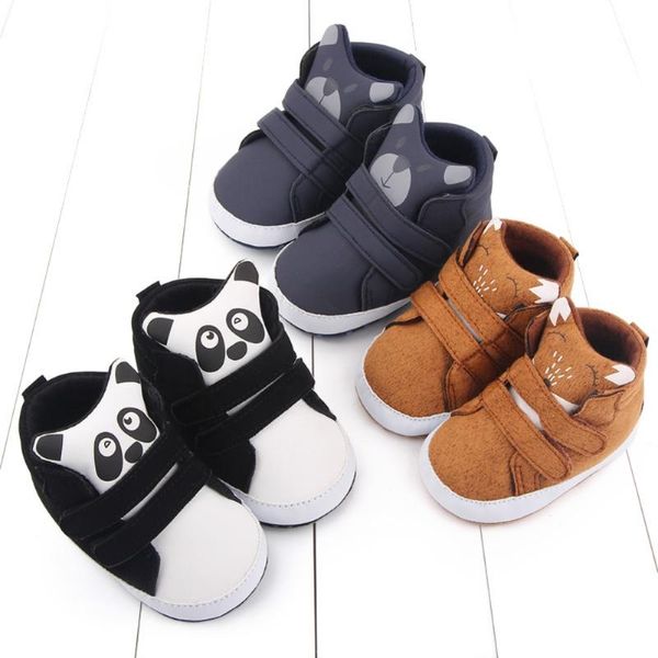 

first walkers born baby boy girl panda pu warm boots breathable solid cotton soft sole crib shoes anti-slip sneaker0-18m