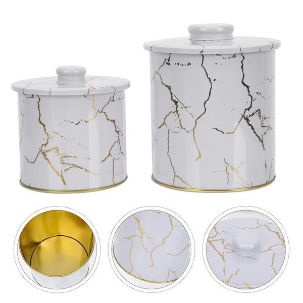 

storage bottles & jars 2pcs iron sealing tea practical food containers