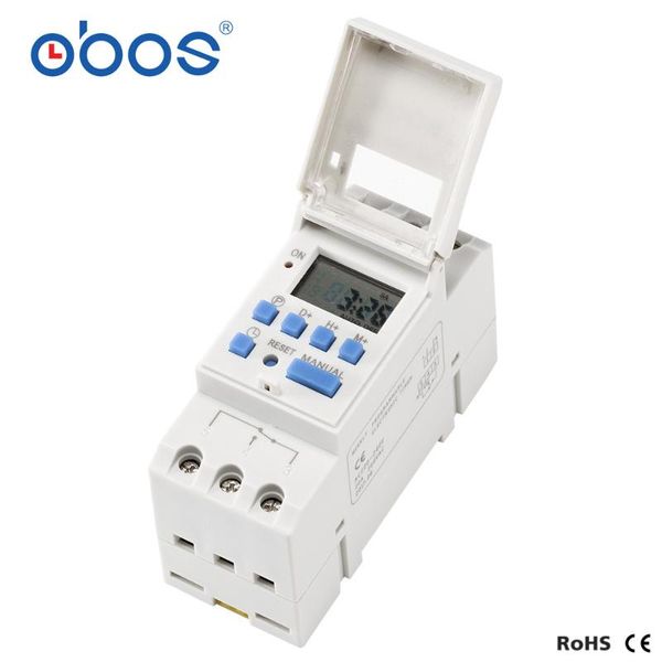 

timers obos power outages memory 220v digital timer din with 16 times on/off per day time set range 1min-168h