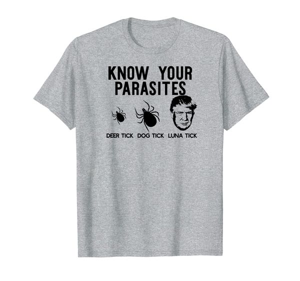 

know your parasites anti-trump af resist funny meme impeach t-shirt, White;black