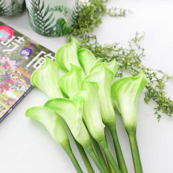 

decorative flowers & wreaths 1 pcs single stem real touch artificial pu latex calla lily wedding party home house room table decoration gift