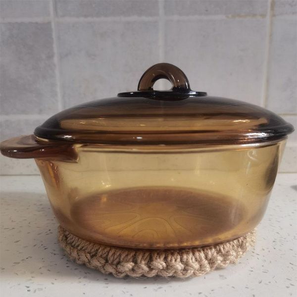 

mats & pads jute hand-woven heat-insulating kitchen decoration accessories non-slip durable placemat for dining table