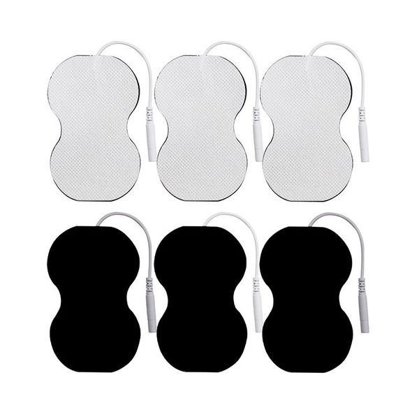 

electric massagers 50pcs reusable tens electrode pad self adhesive 2mm massage patch for muscle stimulator pulse acupuncture physiotherapy m