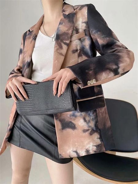 

european style autumn women elegant blazers vintage loose blazer jackets casual office worrk suits pring blazer, White;black