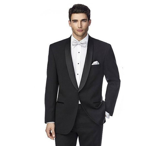 

men's suits & blazers black business prom men tuesdays slim fit smoking wedding 2 pieces (palette + pants) lapela man coustume birdegro, White;black